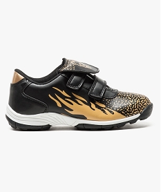 GEMO Chaussures de foot bicolores avec fermeture scratch Noir