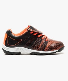 GEMO Chaussures de foot bicolores fermeture lacets Noir