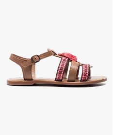 LING.BAS MULTICOLORE SANDALE CAMEL