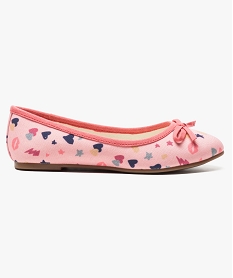 ballerines en toile avec noeud sur le devant multicolore6938601_1