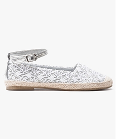 ballerines en dentelle esprit espadrille gris ballerines6942901_1