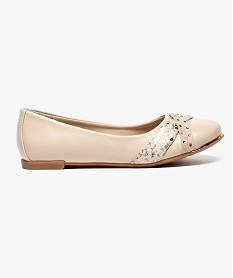 GEMO Ballerines à brides croisées Beige