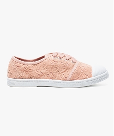 GEMO Tennis à lacets en broderie anglaise à bouts renforcés rose standard