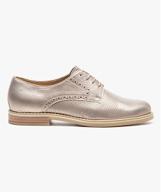 derbies en cuir irise jaune derbies6948801_1