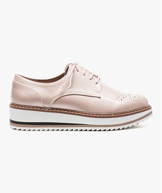 derbies vernis a plateforme rose derbies6949101_1