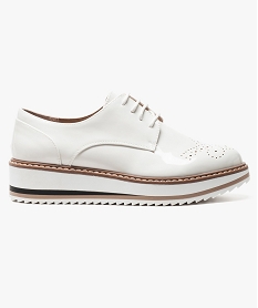 derbies vernis a plateforme blanc derbies6949201_1