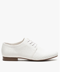 derbies femme aspect tresse blanc derbies6949501_1