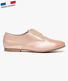 derbies en cuir  souple rose6949601_1