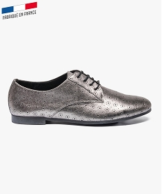 derbies en cuir  souple gris6949801_1