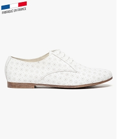 derbies en cuir souple blanc6950101_1