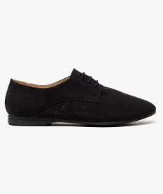 derbies perfores toucher velours noir derbies6950901_1