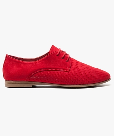 derbies perfores toucher velours rouge6951101_1