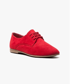 derbies perfores toucher velours rouge6951101_2