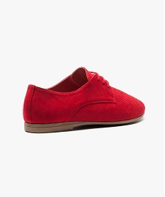 derbies perfores toucher velours rouge6951101_4