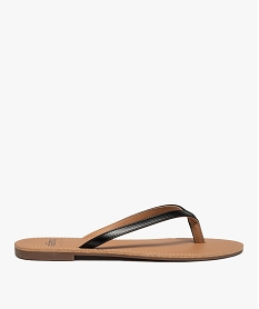 GEMO Tongs femme à petit talon plat et lanières fines - Valentina Baldano noir standard
