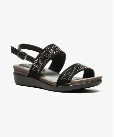 sandales confort casual chic a strass noir6984501_2