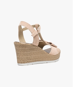 chaussures compensees type espadrilles a nœud rose6988501_4