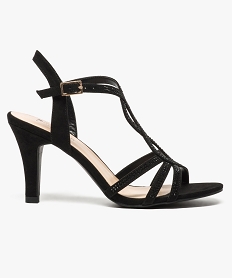 GEMO Sandales à talon fin et haut Noir