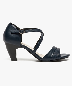 GEMO Chaussures ouvertes à talon haut Bleu