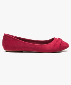 GEMO Ballerines avec boucle fantaisie sur le dessus Rouge