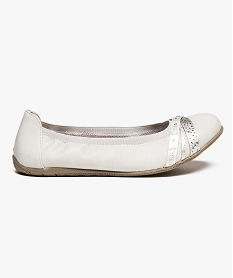 GEMO Ballerines souples avec bride argent Gris