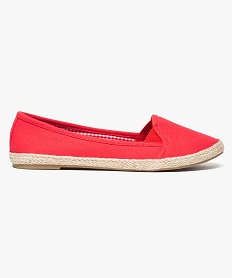 ballerines femme en toile avec doublure interieure vichy rouge espadrilles7005601_1