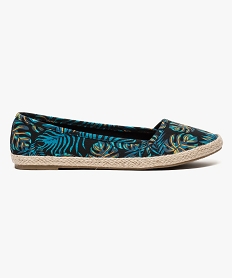 ballerines femme en toile avec bord de semelle en corde imprime espadrilles7005701_1