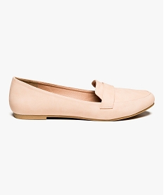 GEMO Mocassins en suédine bout amande rose standard