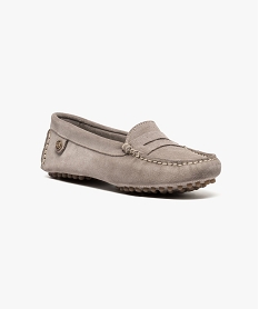 mocassin en cuir brun mocassins7009301_2