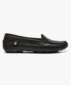 mocassins bateau confort en cuir noir mocassins7009401_1