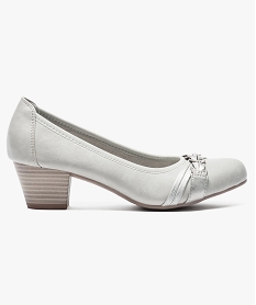 LING.HAUT BLANC CHAUSSURE TALON GRIS CLAIR