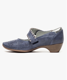 chaussures confort a bride et talon bleu escarpins7016701_3