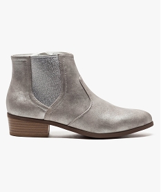 boots coloris irise avec large elastique sur le cote gris7018401_1