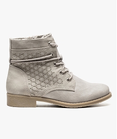 boots dete avec strass sur le cote et lacets autour de la cheville beige7019601_1