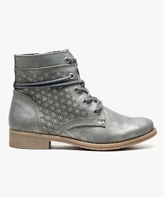 boots dete avec strass sur le cote et lacets autour de la cheville gris7019701_1