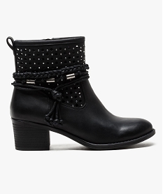 GEMO Boots avec tige perforée et brides fantaisie noir standard