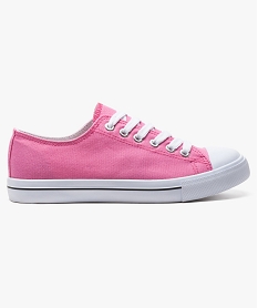 GEMO Baskets femme en toile à bout renforcé fermeture lacets 9549