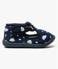 chaussons imprimes nuits etoiles bleu7024701_1