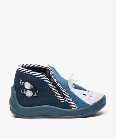 chaussons bebe garcon brode animal bleu7024801_1