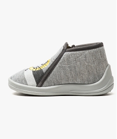 chaussons brodes lion gris7025901_3
