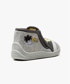 chaussons brodes lion gris7025901_4