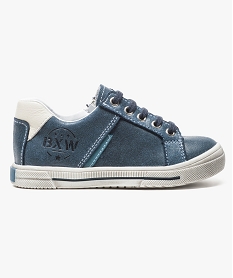 chaussures bleues a lacets bleu7034701_1