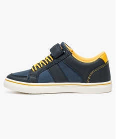 baskets bleues et jaunes bleu chaussures basses7043901_3