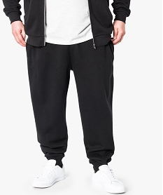 pantalon jogger en molleton noir7045801_1