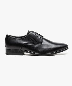 derbies en cuir lisse noir7056801_1