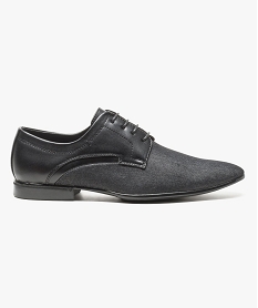 derbies bimatieres a la coupe elancee noir chaussures de ville7057501_1