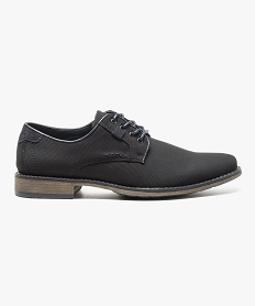 derbies en textile avec rayures en relief noir7057901_1