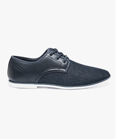 derbies bi-matieres avec semelle contrastante bleu7058501_1