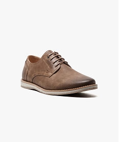 derbies aspect cuir brun7058801_2