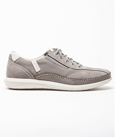 chaussures a lacets avec surpiqures gris7060201_1